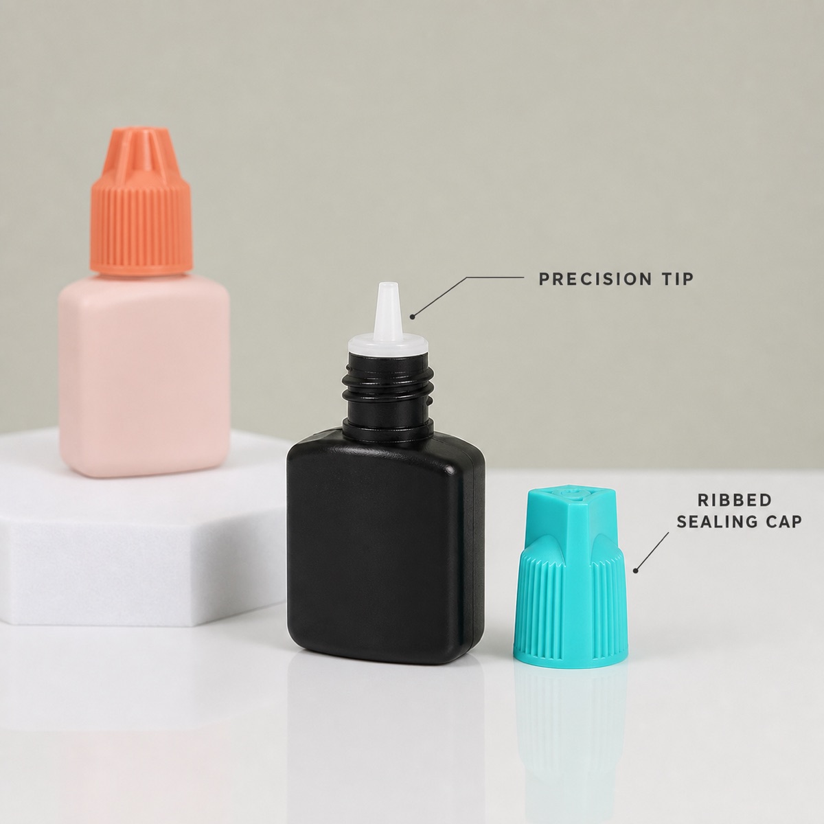 hdpe-eyelash-glue-bottle-precision-tip-and-ribbed-cap-features