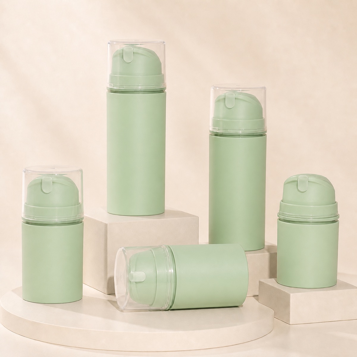 light-green-pp-airless-pump-bottles-shown-from-multiple-angles