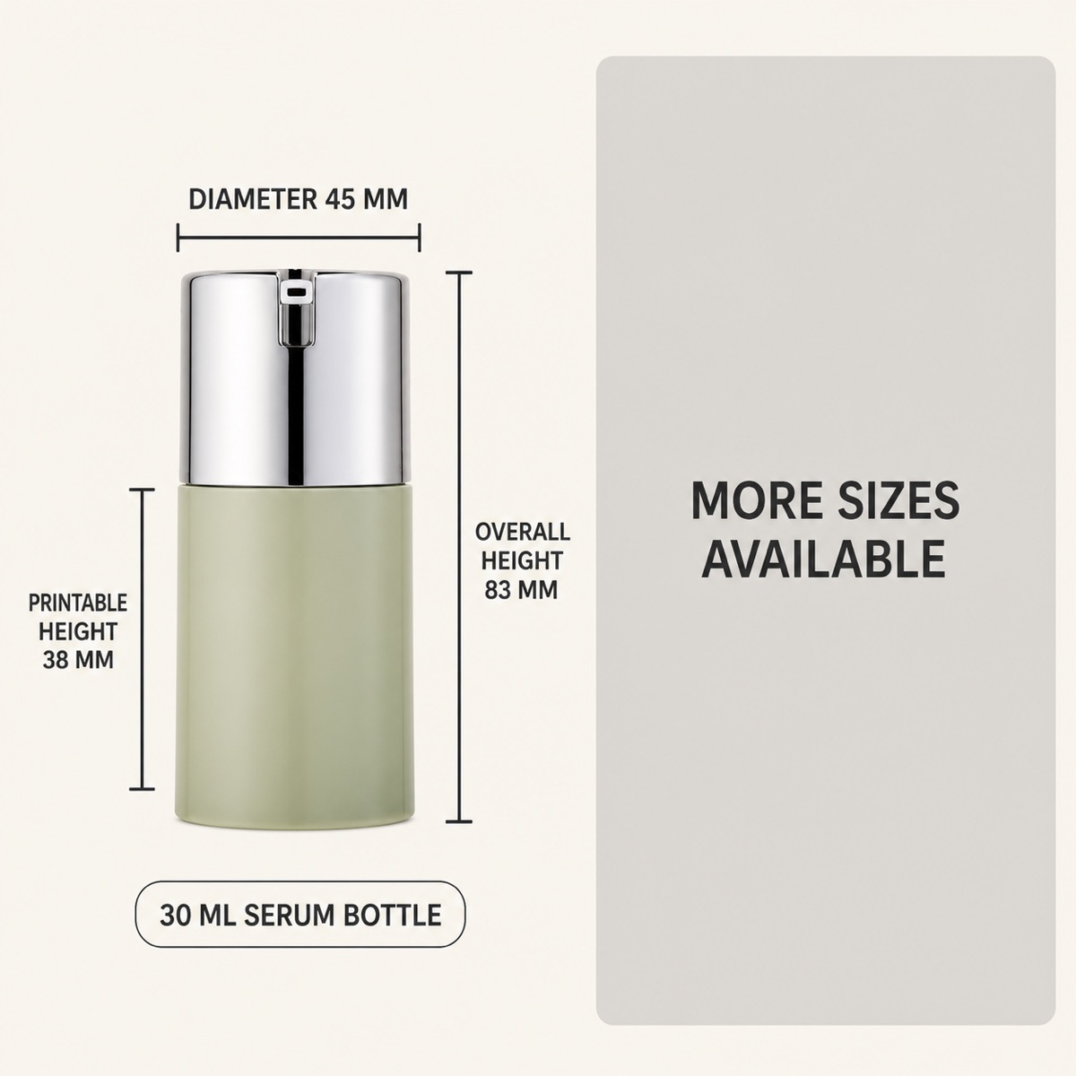 30ml-frosted-pp-airless-serum-bottle-dimension-guide