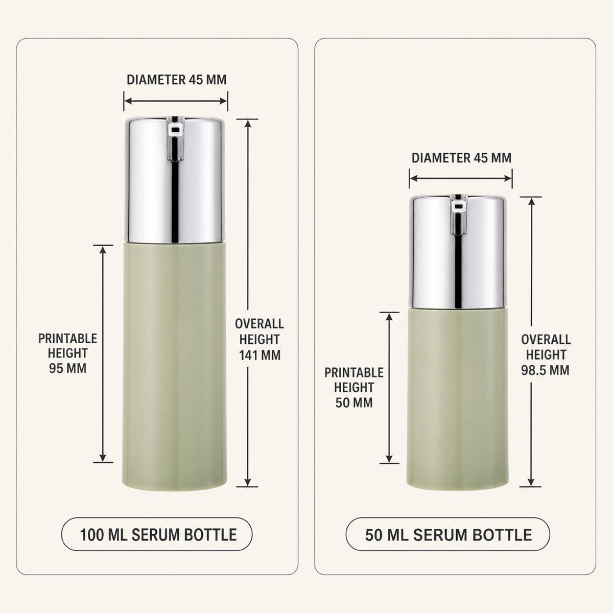 50ml-and-100ml-frosted-pp-airless-bottle-dimension-guide