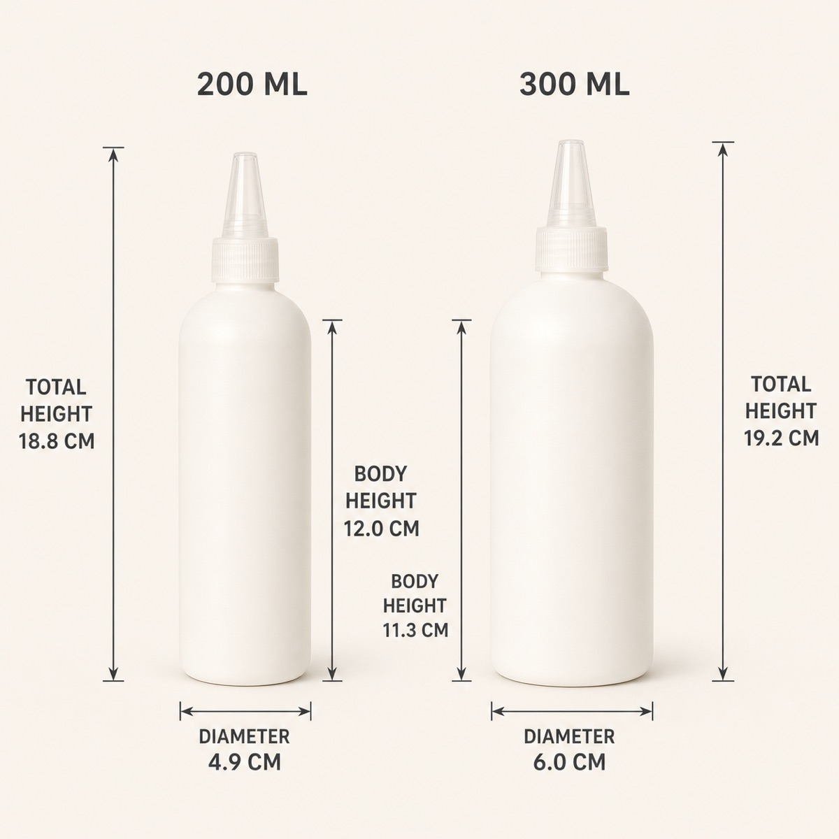 200ml-and-300ml-white-hdpe-precision-tip-bottle-dimensions