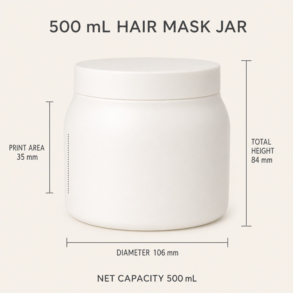 500ml-pe-hair-mask-jar-english-specification-diagram