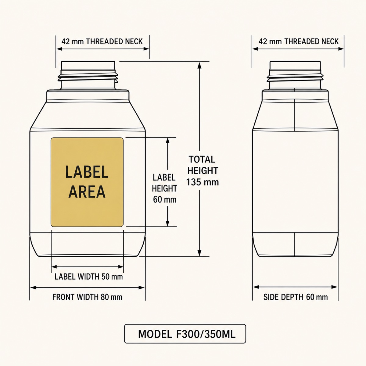 350ml-pet-bottle-42mm-neck-and-label-area-technical-drawing