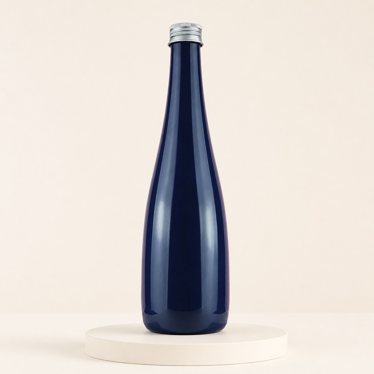 500ml-blue-pet-long-neck-bottle-with-silver-screw-cap