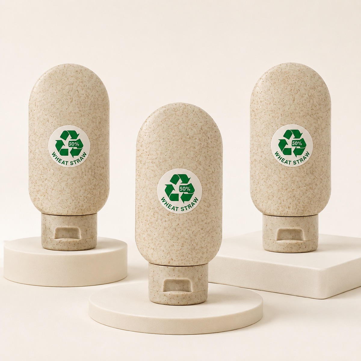 three-wheat-straw-60ml-refillable-bottles-on-display-blocks