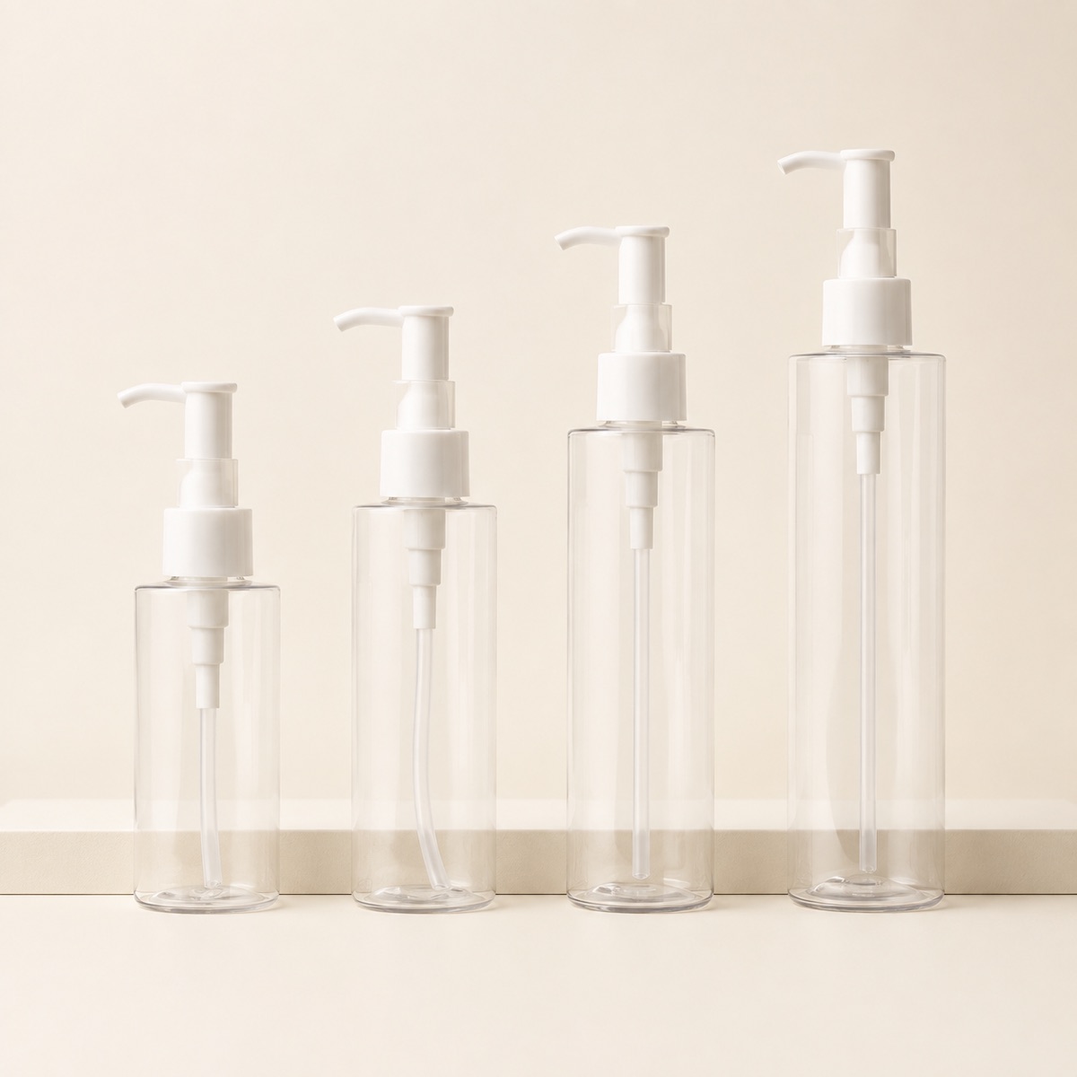 four-clear-pet-lotion-pump-bottles-from-100ml-to-200ml