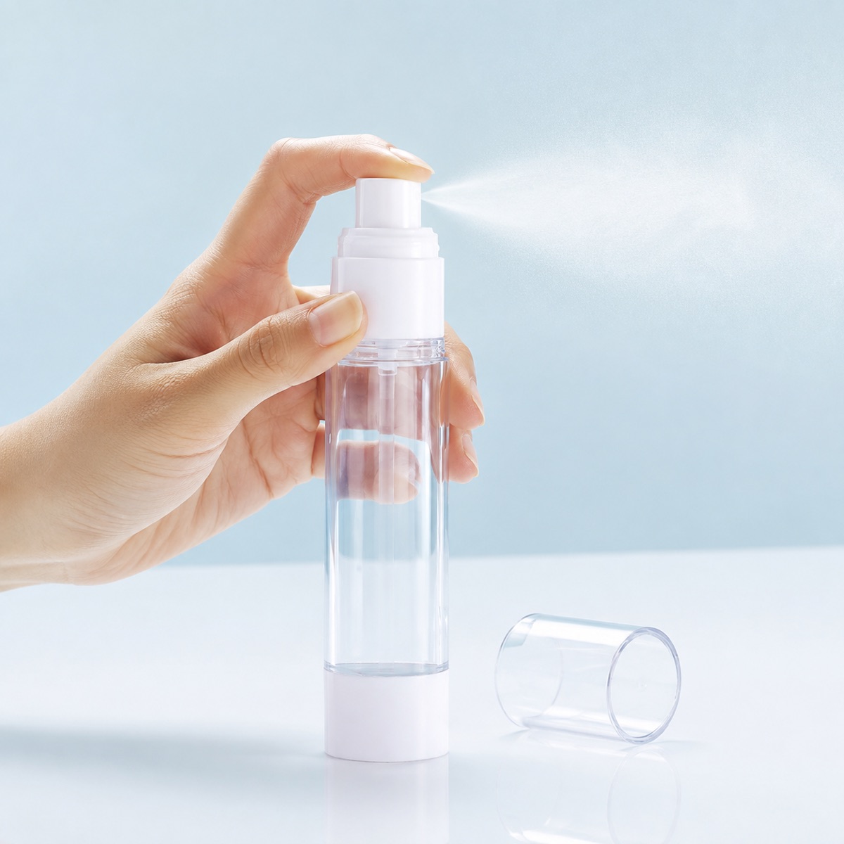 15ml-30ml-50ml-clear-as-airless-spray-and-lotion-bottle-dispensing-a-fine-facial-mist