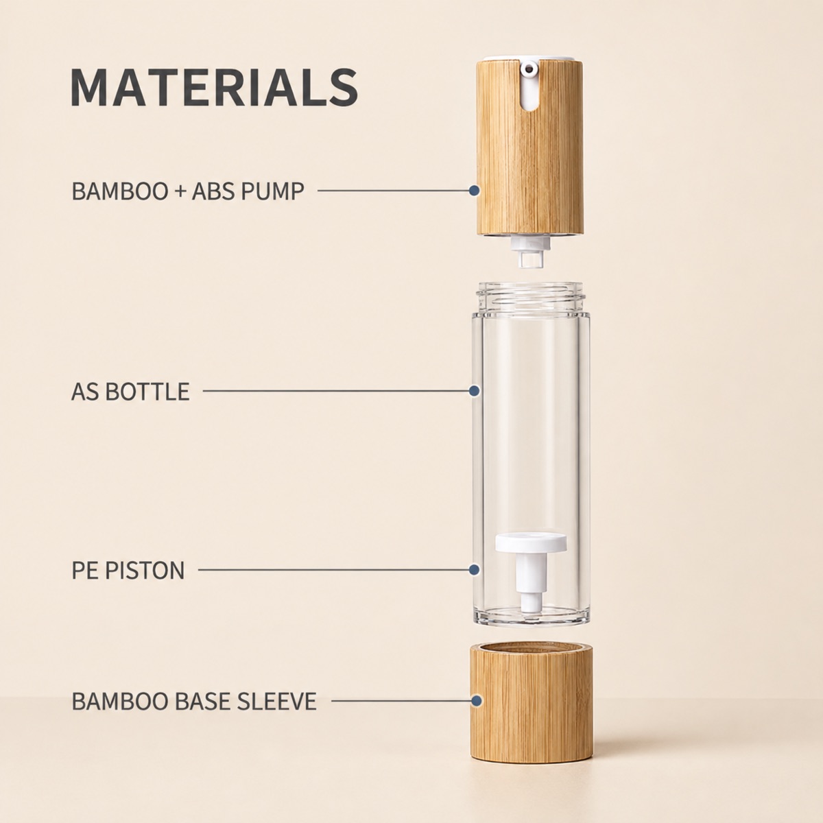 15ml-30ml-50ml-as-airless-lotion-bottle-with-bamboo-trim-with-as-bottle-pe-piston-bamboo-base-and-pump-materials