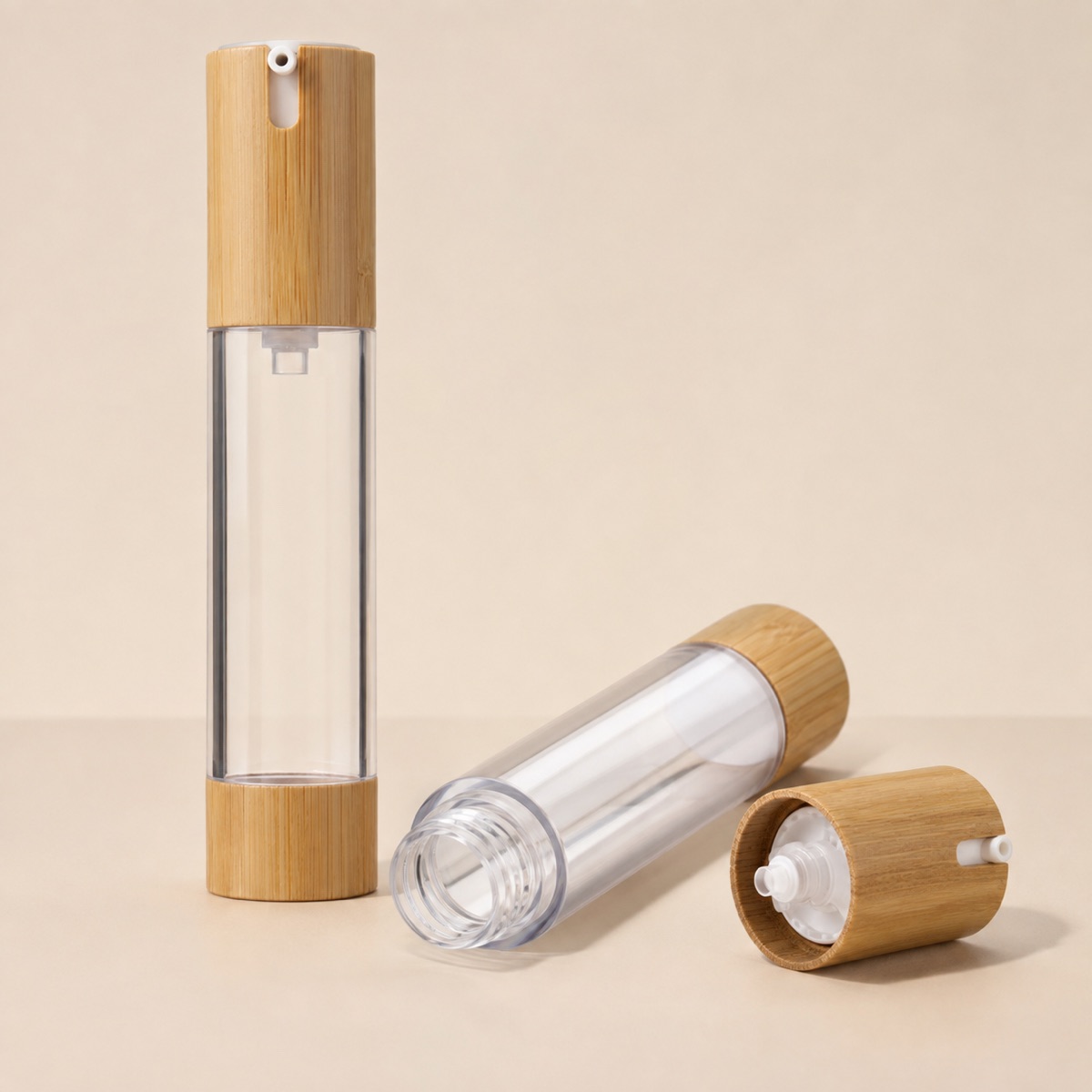 15ml-30ml-50ml-as-airless-lotion-bottle-with-bamboo-trim-single-product-hero-image-on-a-neutral-pedestal