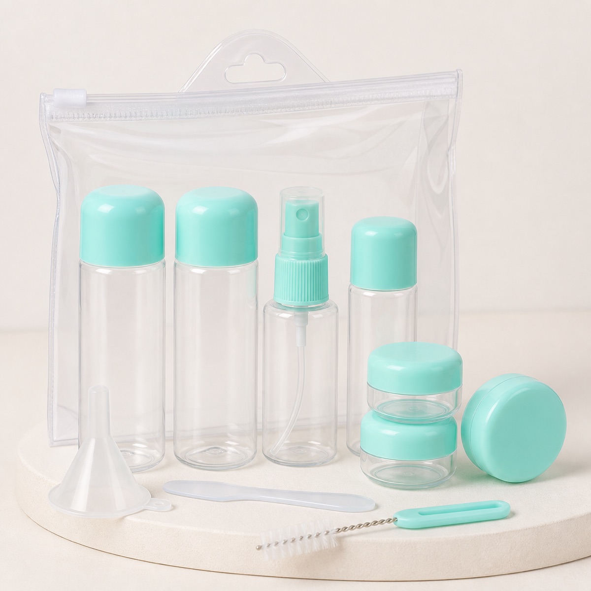 90ml-silicone-travel-toiletry-bottle-set-complete-mint-travel-container-set-with-clear-pouch