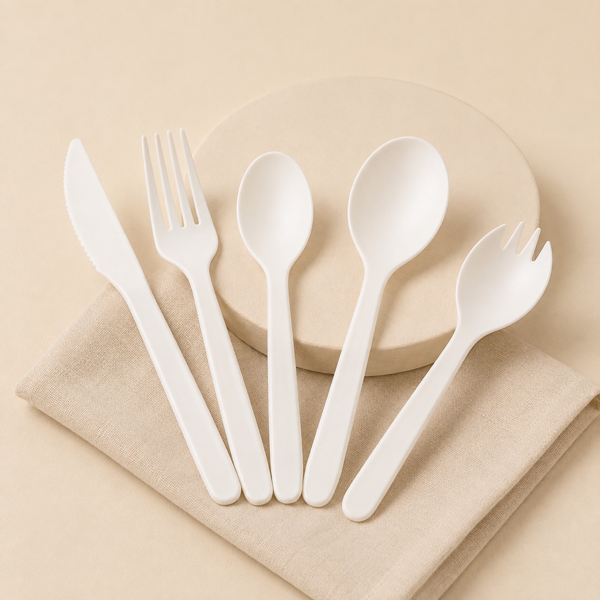 pla-disposable-knife-fork-spoon-and-spork-cutlery-five-piece-knife-fork-spoon-and-spork-assortment