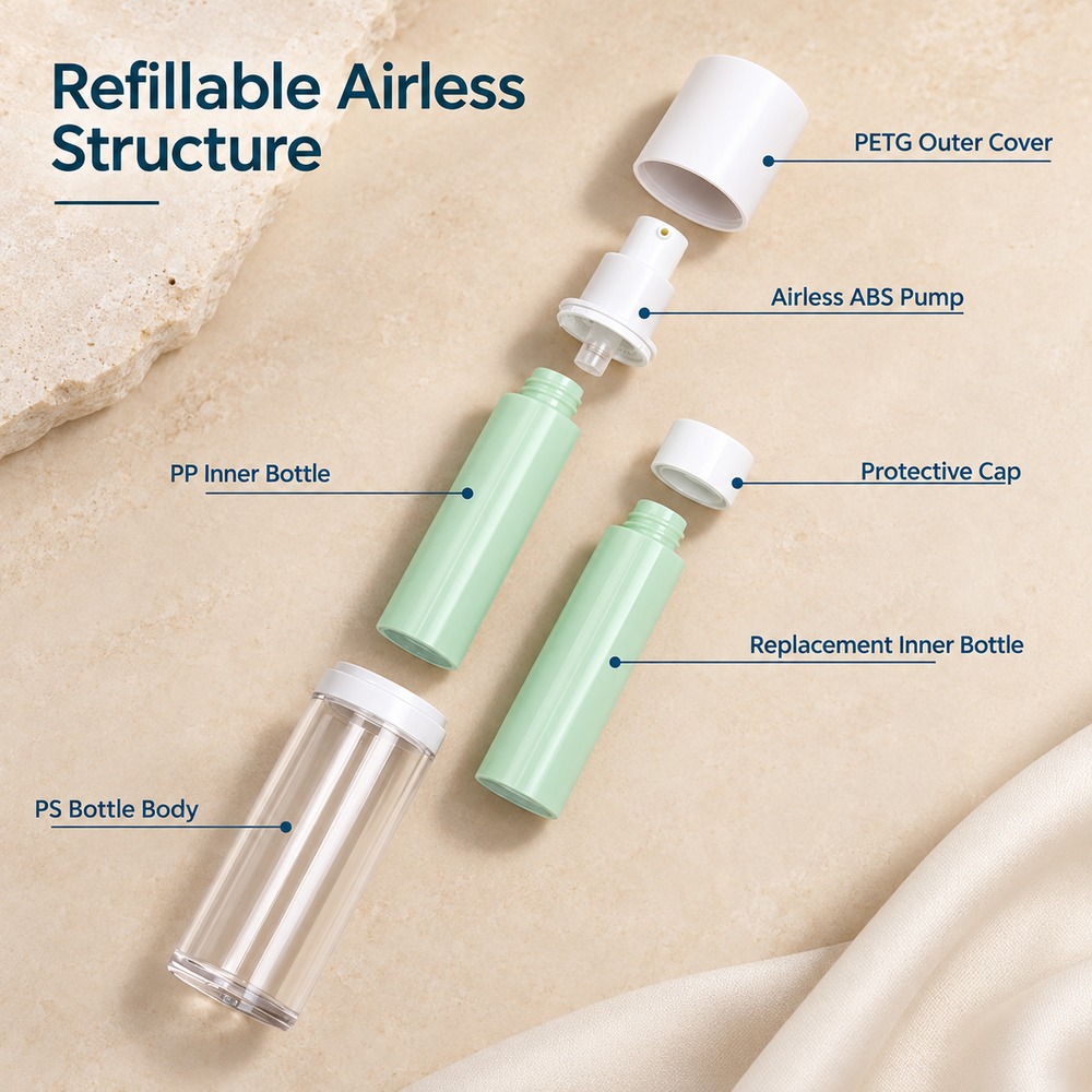 15ml-30ml-mint-refillable-airless-cosmetic-bottle-showing-the-packaging-structure
