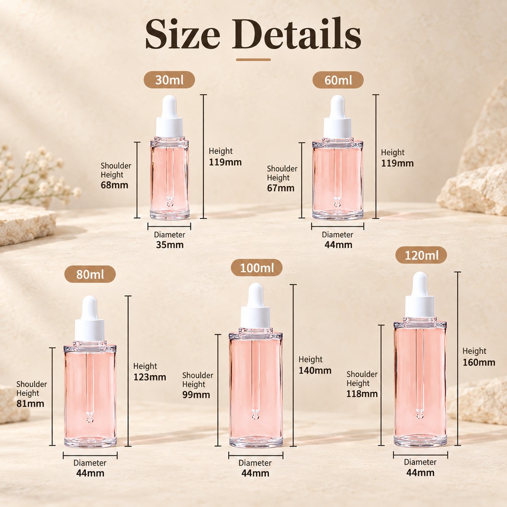 30ml-to-120ml-pink-petg-dropper-bottle-showing-capacity-and-dimension-details