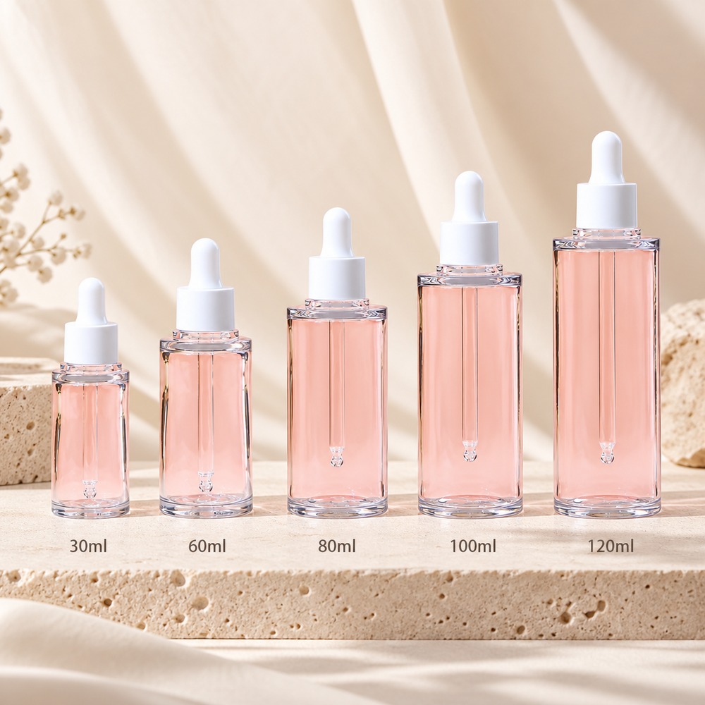 30ml-to-120ml-pink-petg-dropper-bottle-shown-in-a-capacity-lineup