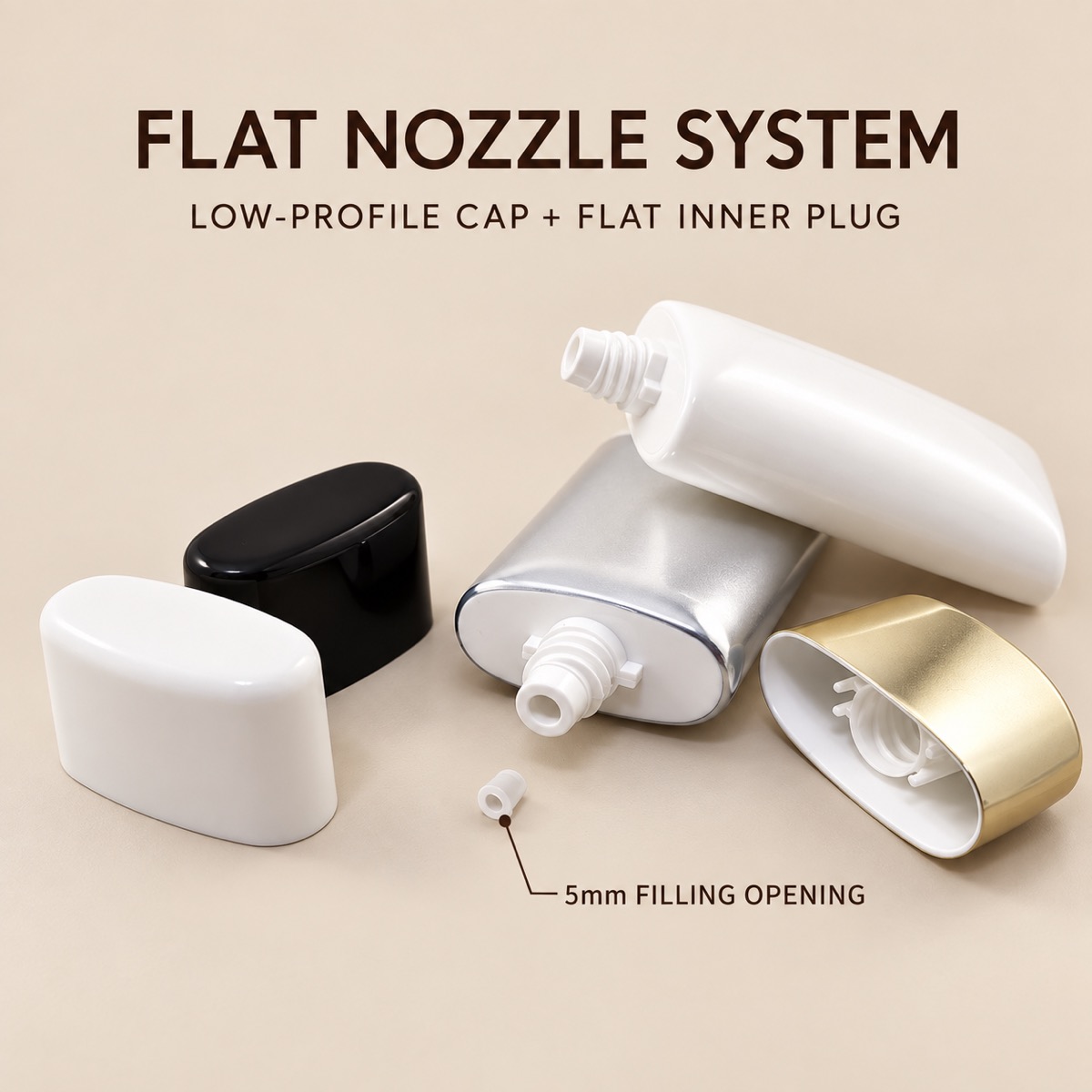 50g-aluminum-plastic-laminate-flat-cosmetic-tube-showing-flat-nozzle-system-5mm