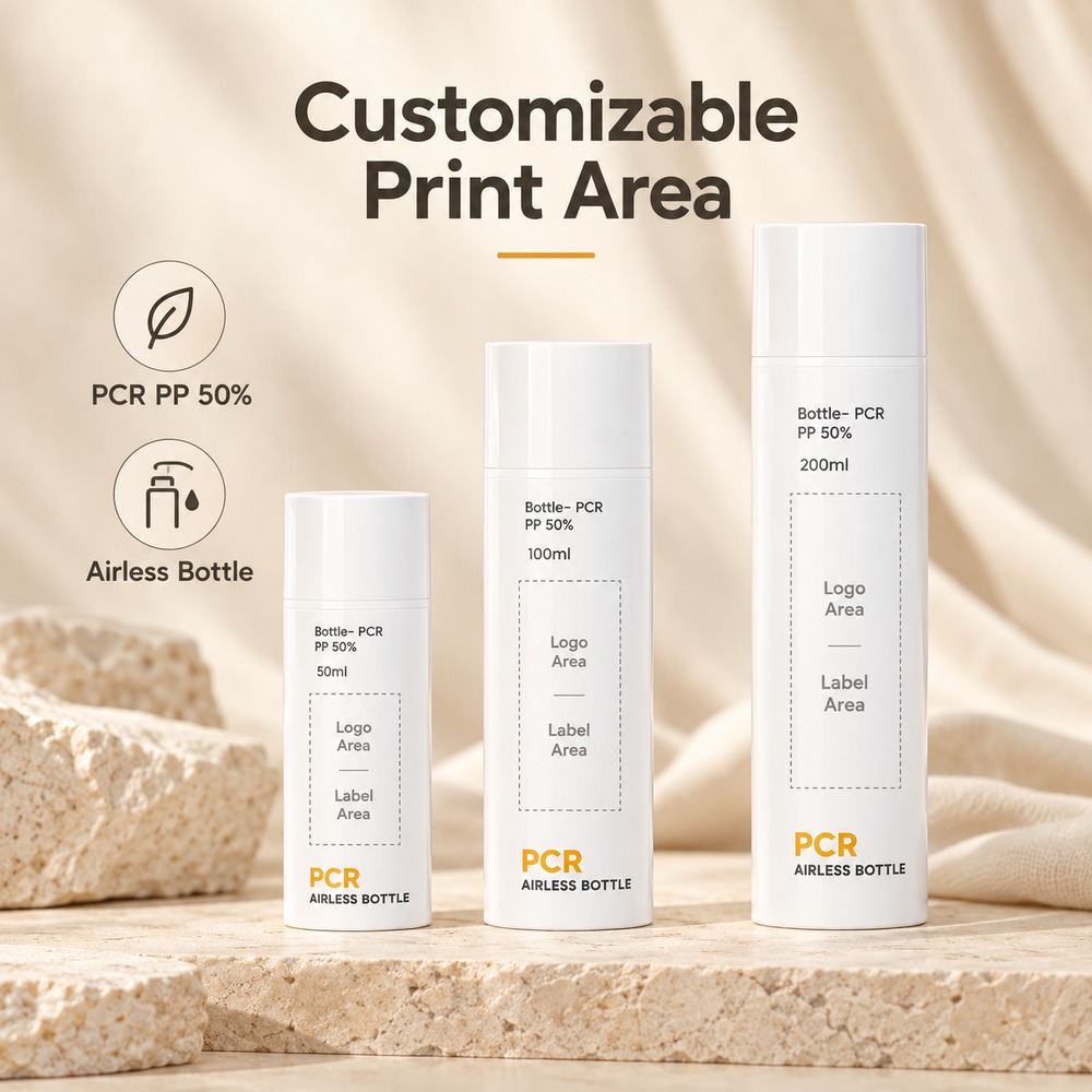 50ml-100ml-150ml-200ml-pcr-airless-lotion-bottle-showing-custom-print-area